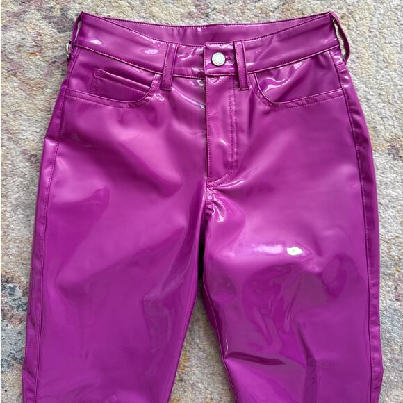 Simon Miller Straight Leg Faux Patent Leather Pants - Picture 9 of 13